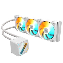 GIGABYTE GP-GIGABYTE GME ICE 360 All-in-One Liquid CPU Cooler – 360mm Radiator  ARGB Lighting  Teflon Tubing  and Magnetic Rotat