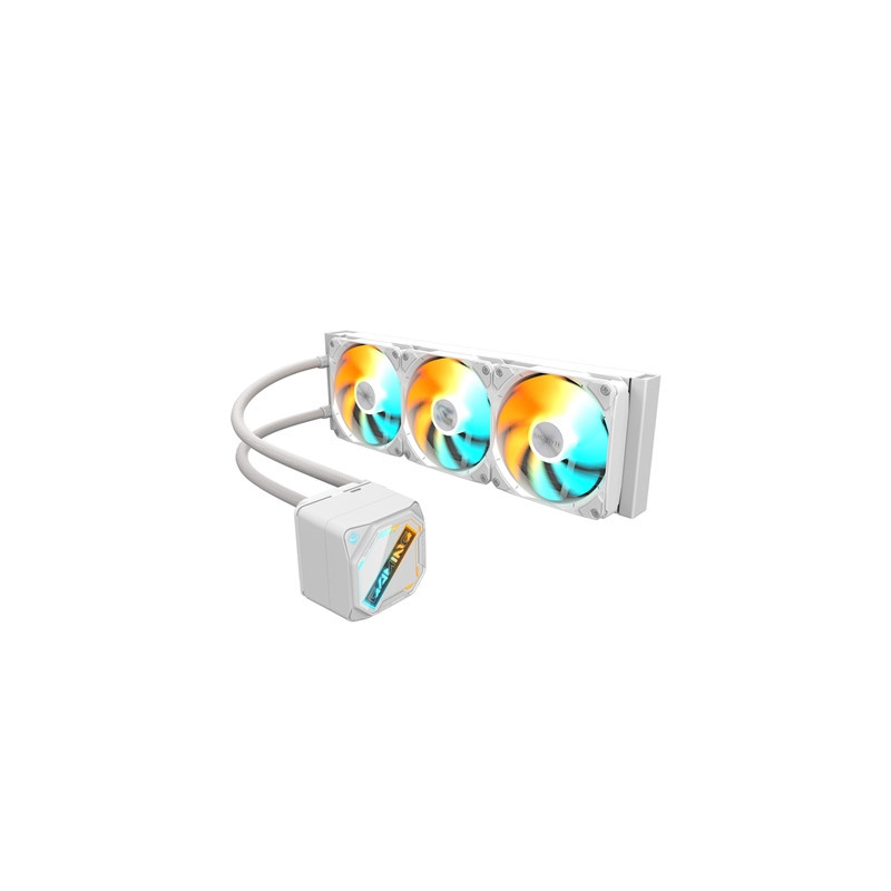 GIGABYTE GP-GIGABYTE GME ICE 360 All-in-One Liquid CPU Cooler – 360mm Radiator  ARGB Lighting  Teflon Tubing  and Magnetic Rotat
