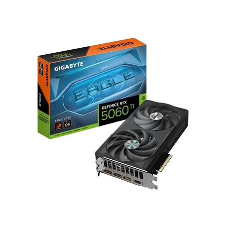 Gigabyte NVIDIA GeForce RTX 5060 Ti EAGLE OC 8GB GDDR7 Graphics Card  4608 CUDA Cores  2617MHz Core Clock  Dual Fan  3x DisplayP
