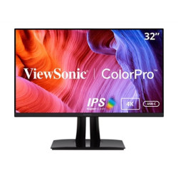 ViewSonic VP3256-4K 32inch Premium IPS 4K Ergonomic Monitor  Ultra-Thin Bezels  Colour Accuracy  Pantone Validated  HDMI  Displa