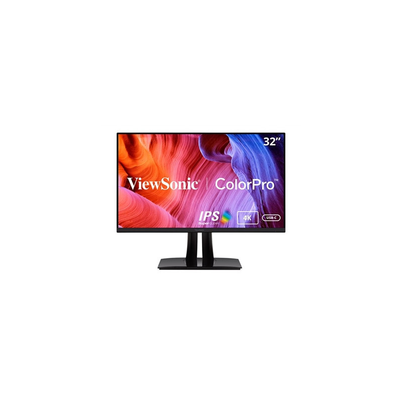 ViewSonic VP3256-4K 32inch Premium IPS 4K Ergonomic Monitor  Ultra-Thin Bezels  Colour Accuracy  Pantone Validated  HDMI  Displa