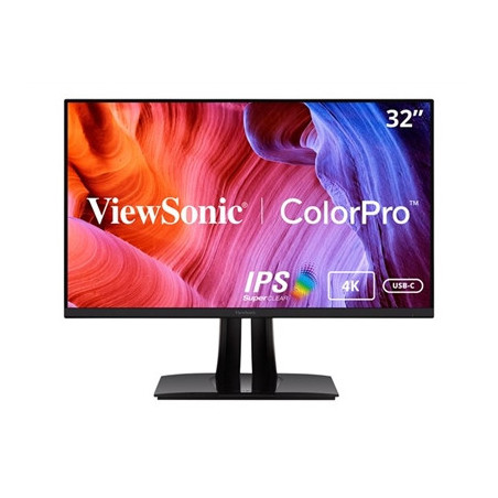 ViewSonic VP3256-4K 32inch Premium IPS 4K Ergonomic Monitor  Ultra-Thin Bezels  Colour Accuracy  Pantone Validated  HDMI  Displa