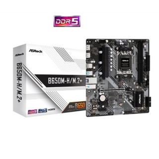 ASRock B650M-H/M.2+ AMD AM5 Socket Motherboard  Micro-ATX  2x DDR5 Slots  2x M.2 Sockets  GbE LAN  1x DisplayPort / 1x HDMI Port