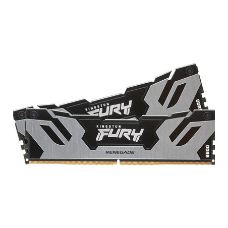 Kingston FURY Renegade KF560C32RSK2-96 96GB (2x 48GB) DIMM System Memory  6000MHz  DDR5  CL32  Silver  Intel XMP