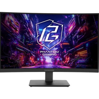 ASRock Phantom Gaming PG27QRT1B 27 Inch QHD (2560 x 1440) Curved 1500R VA Gaming Monitor  180Hz 1ms (MPRT) Response Time  2 x HD
