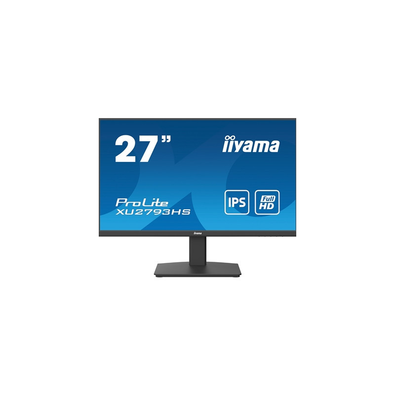 iiyama Prolite XU2793HS-B7 27 inch Frameless IPS Monitor  Full HD  1ms  HDMI  DisplayPort  100Hz  Speakers  Black  Internal PSU 