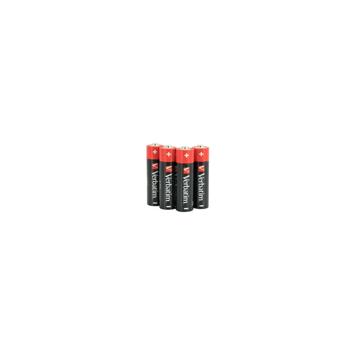 Verbatim AA Battery Alkaline 4 Pack Shrink Wrap