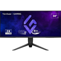 Viewsonic VX3480-2K-PRO 34 Inch 165Hz UWQHD Gaming Monitor  3440x1440  1ms  Display Port  2xHDMI  Height Adjust  Swivel  VESA