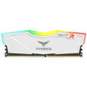 TEAM DELTA 16GB DESKTOP MEMORY  RGB  DDR4  3200MHZ  CL16   WHITE