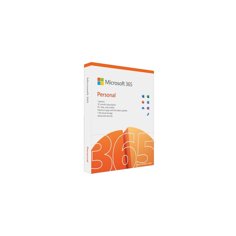 Microsoft Office 365 Personal 1 Year 1 User - Retail Boxed FY25H2