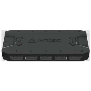 Antec ARGB & Fan Controller - 5 PWM Fan Ports  5 ARGB LED Ports  SATA Power  Compact Design  2-Year Warranty