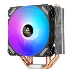 Antec A400i Fan CPU Cooler  Universal Socket  120mm Neon Light Effect Silent RGB PWM Fan  1800RPM  4 Direct-Touch Copper Heatpip