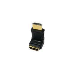 Target HDMI right angled male to female adapter  due to the position of the HDMI port it can make 270 on some devices