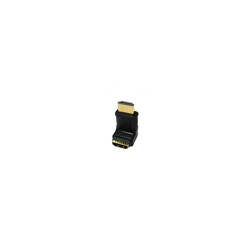 Target HDMI right angled male to female adapter  due to the position of the HDMI port it can make 270 on some devices