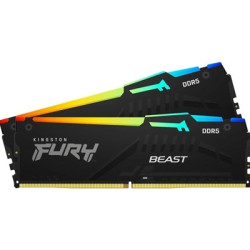 Kingston FURY Beast KF556C36BBEAK2-32 32GB (2x 16GB) DIMM System Memory  5600MHz  DDR5  CL36  Black  RGB  Intel XMP  AMD EXPO