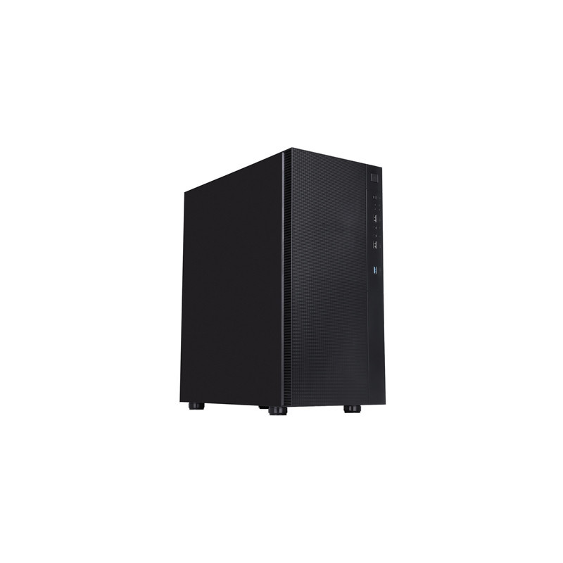 CIT Silent ES Black Mid-Tower Low Noise Computer Case with 2 x 120mm PWM Cooling Fans Included Sound Dampening Material