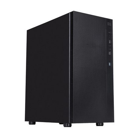 CIT Silent ES Black Mid-Tower Low Noise Computer Case with 2 x 120mm PWM Cooling Fans Included Sound Dampening Material