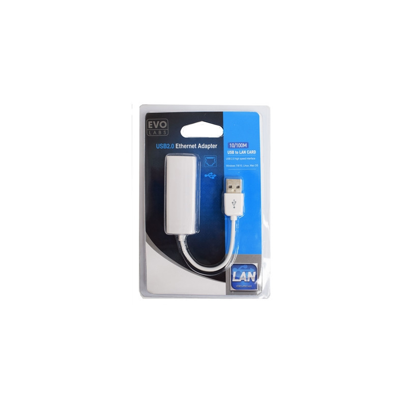 Evo Labs 10/100 USB 2.0 to Ethernet Adapter