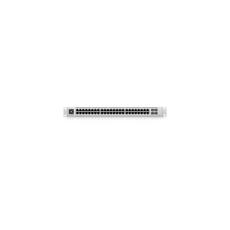 Ubiquiti USW-Enterprise-48-PoE UniFi 48-Port Layer 3 Managed Rackmount 2.5-Gigabit PoE+ Switch w/ 4 x 10GbE SFP+ Ports (720W)