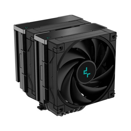 DeepCool AK620 ZERO DARK CPU Cooler  2x120mm Fan  1850rpm  68.99 CFM  PWM  Aluminium Fins  Copper Heatpipes  Intel/AMD