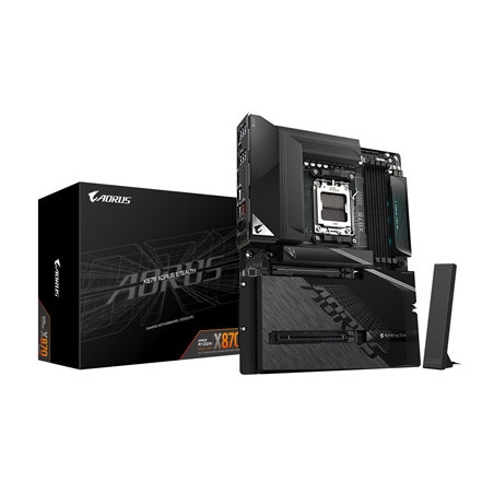 Gigabyte X870 AORUS STEALTH AMD AM5 Socket Motherboard  ATX  4x DDR5 Slots  4x M.2 Socket  5GbE LAN  Wi-Fi 7  1x HDMI Port / 2x 