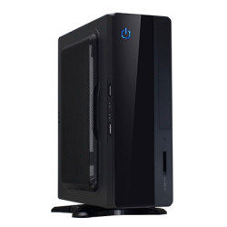 CIT MTX-007B Mini ITX Case 180W PSU Black Interior VESA Mountable