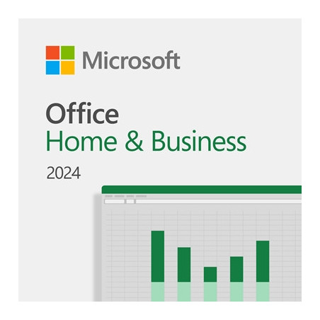 Microsoft Office 2024 Home and Business English Medialess Software Lifetime Subscription - Retail Boxed