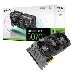 PNY NVIDIA GEFORCE RTX 5070 Ti 16GB  GDDR7 Graphics Card  8960 CUDA Cores  2295 MHz Core Clock  Triple Fan  3x Display Ports / 1