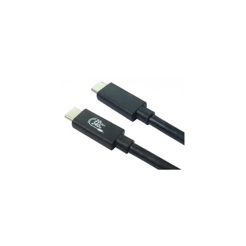1m USB-C (M) 4.0 EPR 20Gbps Cable - Black