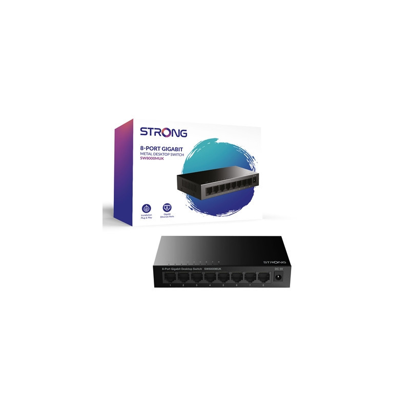 Strong SW8000MUK 8 Port Gigabit Switch (Metal)