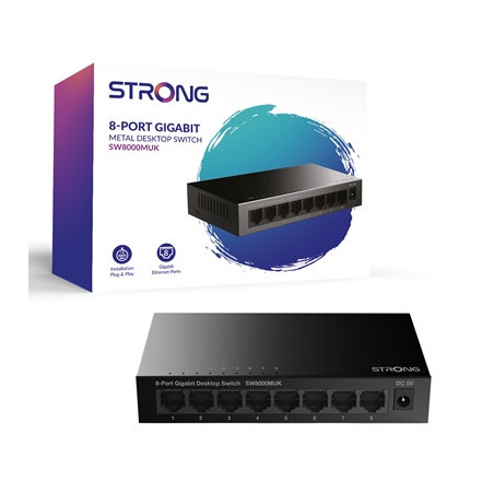 Strong SW8000MUK 8 Port Gigabit Switch (Metal)