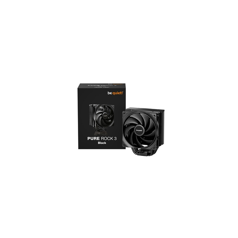 be quiet! Pure Rock 3 CPU Cooler  Universal Socket  Pure Wings 3 PWM Fan  2000RPM  only 31.2dB(A) at maximum fan speed  190W TDP