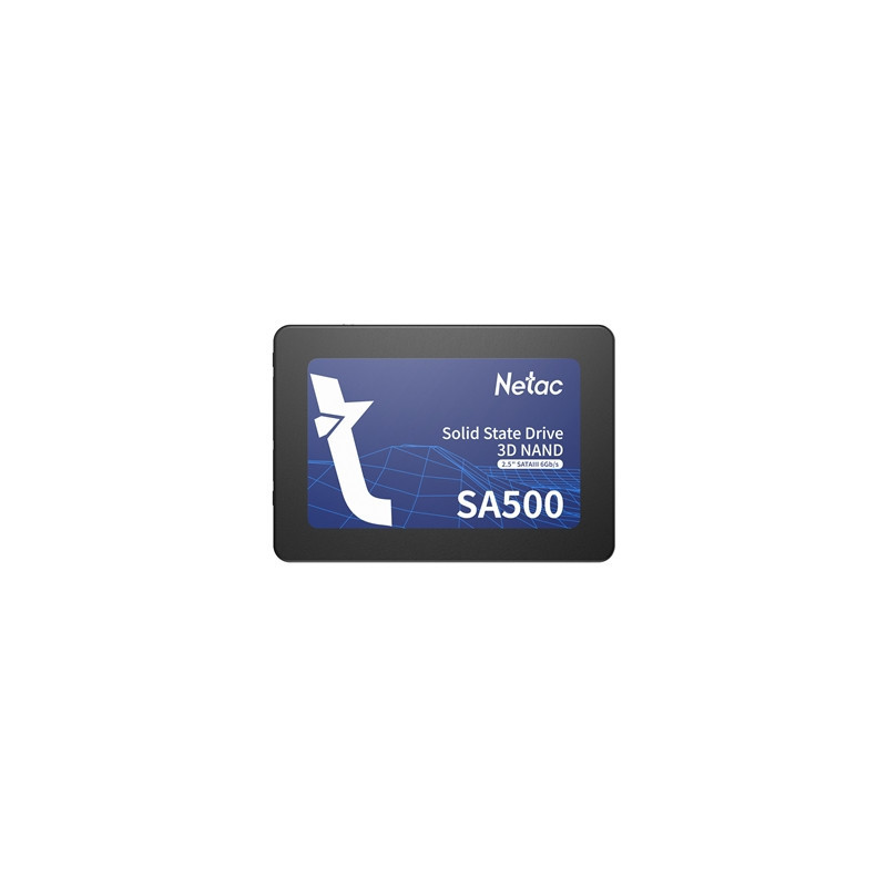 Netac SA500 (NT01SA500-128-S3X) 128GB 2.5 Inch SSD  Sata 3 Interface  Read 500MB/s Write 400MB/s  3 Year Warranty