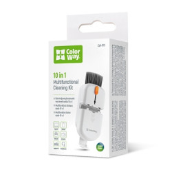 ColorWay CW-1111 10-in-1 Electronics Cleaning Kit Designed For Safely Cleaning Headphones  Keyboards  Screens and Cameras. Inclu