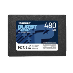 Patriot Elite (PBE480GS25SSDR) 480GB 2.5 Inch SSD  Sata 3 Interface  Read 450MB/s  Write 320MB/s  3 Year Warranty