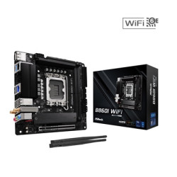 ASRock B860I WiFi Intel 1851 Socket Motherboard  Mini-ITX  2x DDR5 Slots  2x M.2 Socket  2.5GbE + 1GbE LAN  Wi-Fi 6E  1x Display