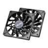 Akasa 120mm Slim Fan - PWM  Low Noise  High Airflow  12V DC Axial Fan for HTPC and Slim Systems (Model: AK-FN078-KT02  2-Pack)