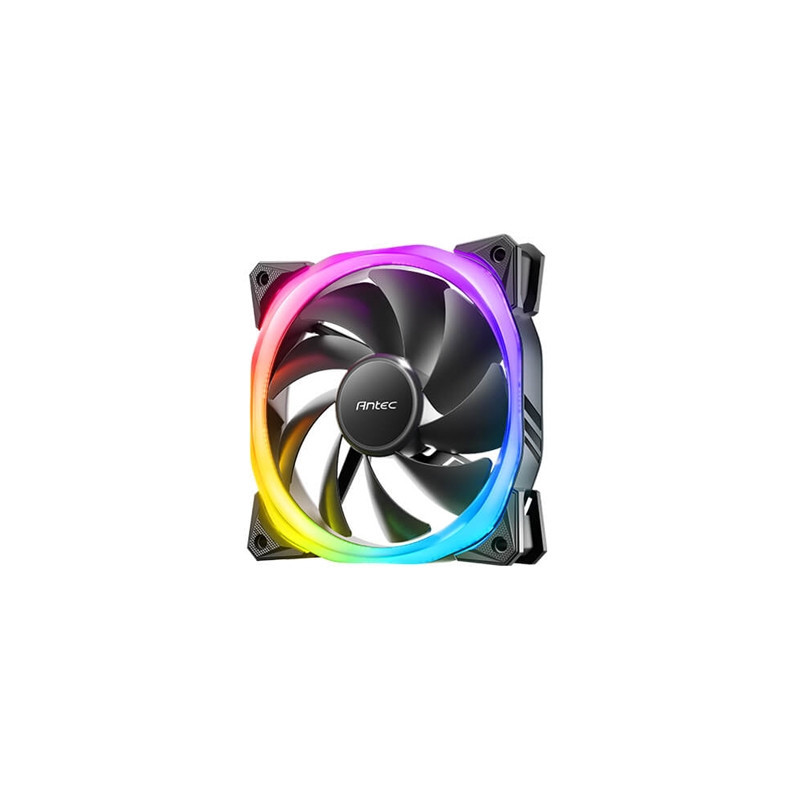 Antec Fusion 120mm ARGB  Black  3x120mm ARGB Fans  Upto 2000RPM  57.93CFM Airflow  31.24dB Max  4-pin PWM 3-pin LED