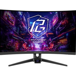 ASRock Phantom Gaming PG27FRS1A 27 Inch FHD (1920 x 1080) VA Curved (1500R) Gaming Monitor  280Hz 1ms (MPRT) Response Time  2 x 