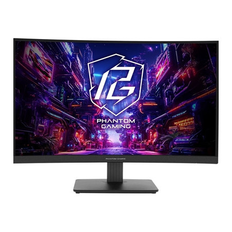 ASRock Phantom Gaming PG27QRT1B 27 Inch QHD (2560 x 1440) Curved 1500R VA Gaming Monitor  180Hz 1ms (MPRT) Response Time  2 x HD