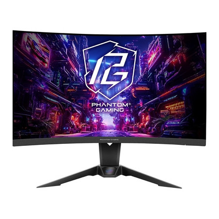 ASRock Phantom Gaming PG27QRT2A 27 Inch QHD (2560 x 1440) Curved (1500R) VA Gaming Monitor  180Hz 1ms (MPRT) Response Time  2 x 