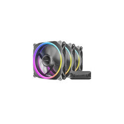 Antec Neo Prizm T3 120 ARGB PWM Case Fan (3-Pack) - Hydro Bearing  600-2000 RPM  Black