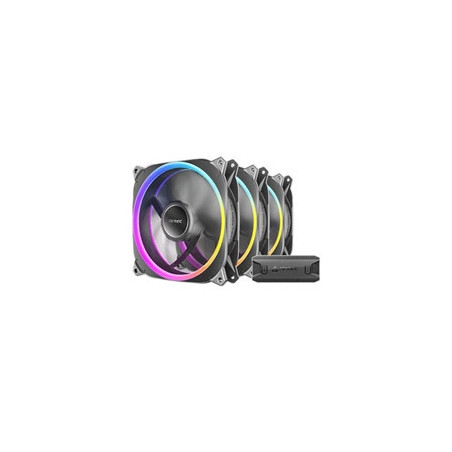 Antec Neo Prizm T3 120 ARGB PWM Case Fan (3-Pack) - Hydro Bearing  600-2000 RPM  Black