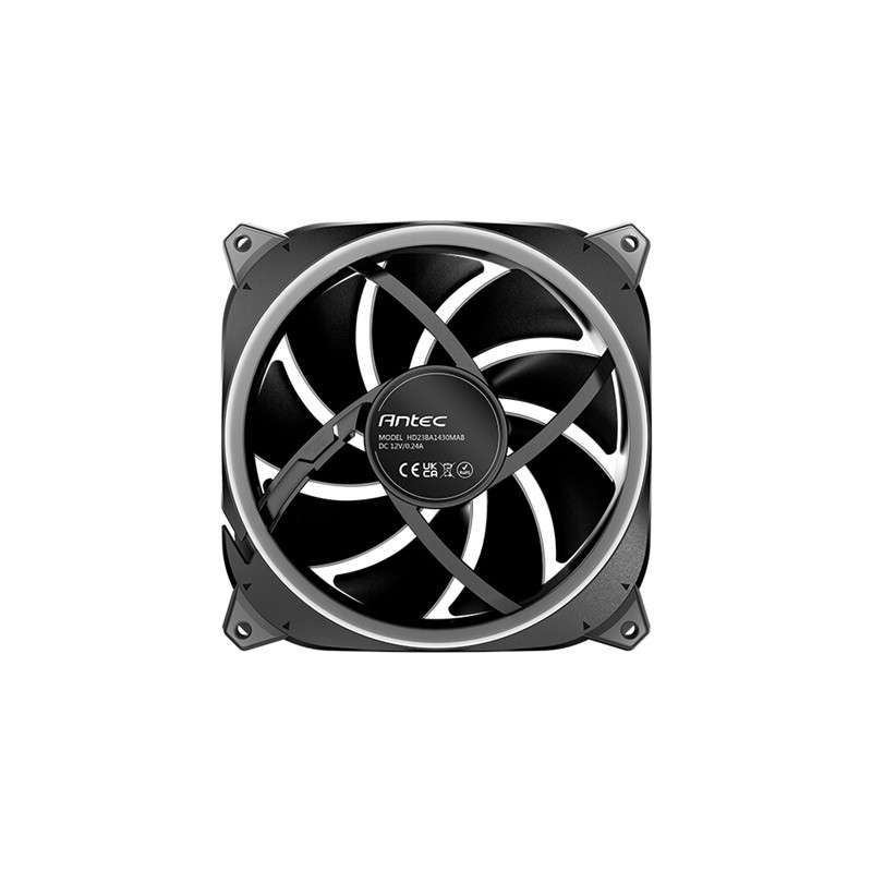 Antec Neo Prizm T3 140 ARGB PWM Case Fan - Hydro Bearing  600-1500 RPM  Black