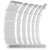 Antec White PSU Extension Cable Kit - 6 Pack (1x 24 Pin  1x 4+4 Pin  2x 8 Pin  2x 6 Pin)