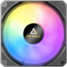 Antec P12R ARGB Reverse PWM 120mm Fan - 4-Pin  Black  High-Airflow Cooling  9-Blade Design with Anti-Vibration Pads