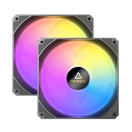 Antec P14 ARGB PWM 140mm Case Fan  2 Pack  Hydraulic Bearing  240-1350 RPM  Black