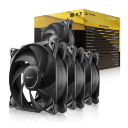 Antec Storm T3 120mm PWM Case Fan  3 Pack  Fluid Dynamic Bearing  600-2200 RPM  Black