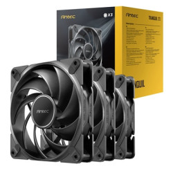 Antec Tranquil 120 PWM Case Fan (3-Pack) - Fluid Dynamic Bearing  400-2000 RPM  Black