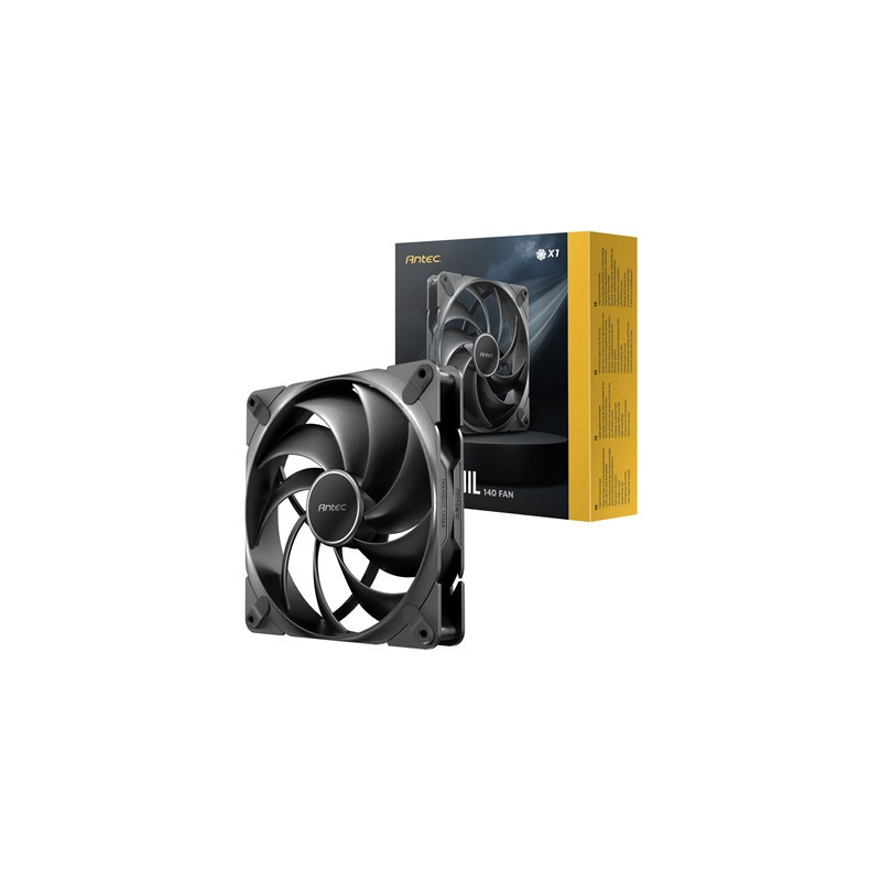 Antec Tranquil 140 PWM Case Fan - Fluid Dynamic Bearing  450-1500 RPM  Black